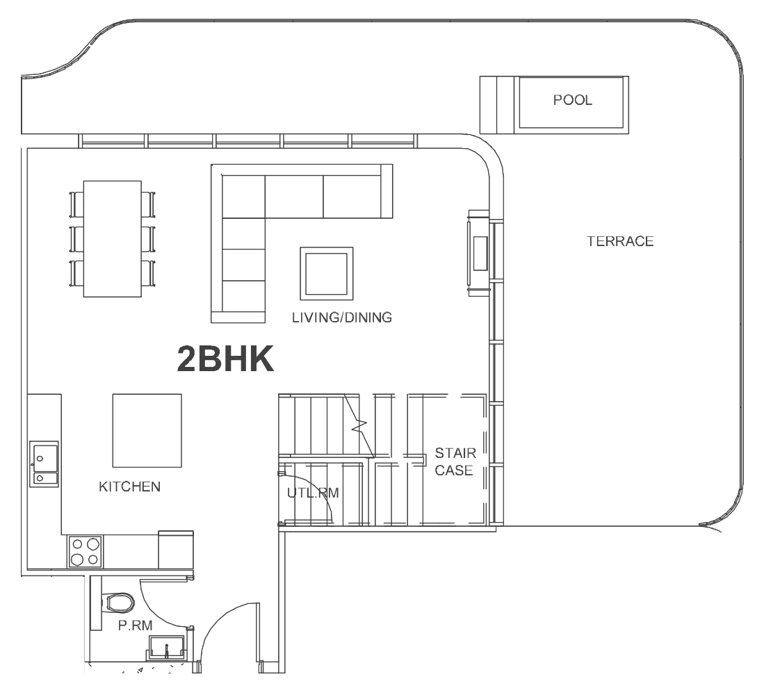 Floor plan, unit 701