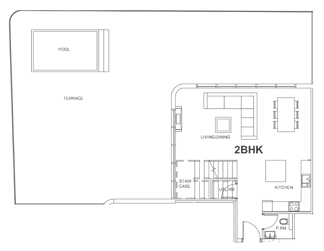 Floor plan, unit 110