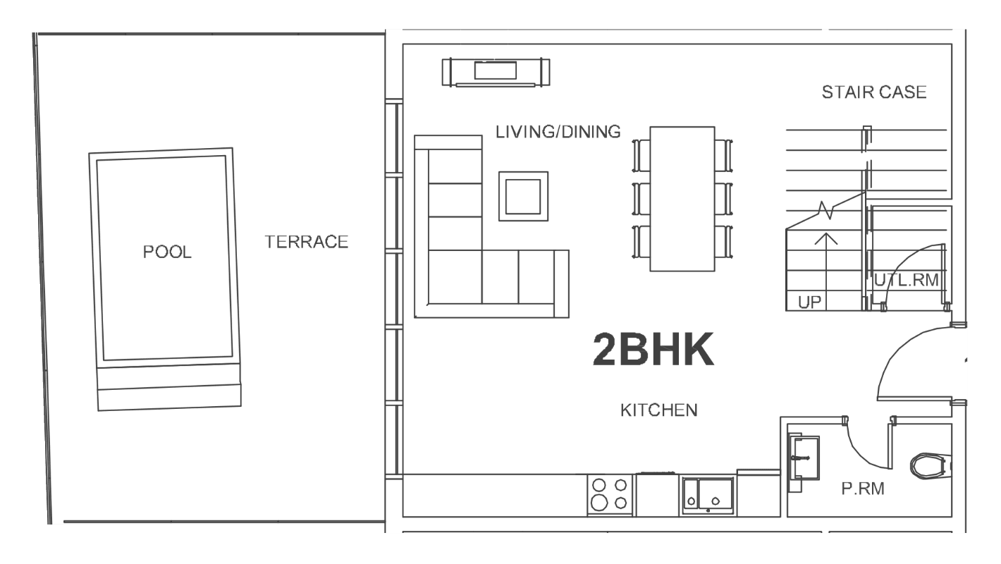 Floor plan, unit 108
