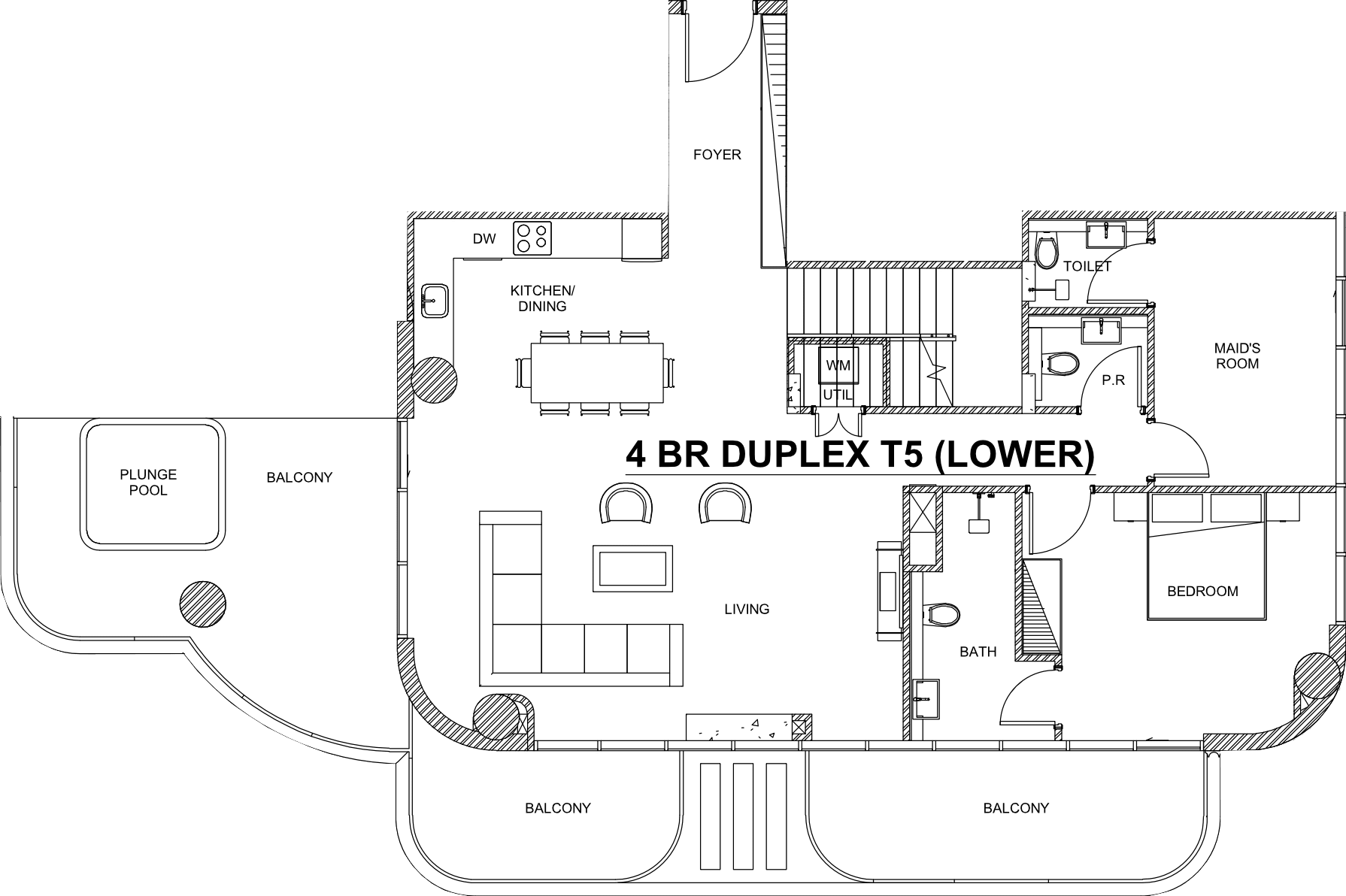 Floor plan, unit 1006