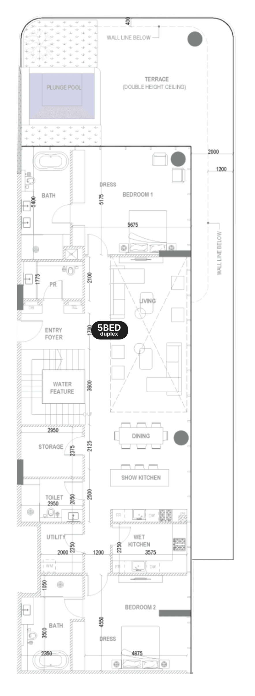 Floor plan, unit 1102