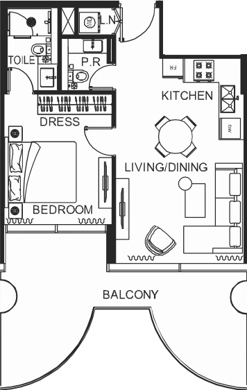 Floor plan, unit 2003