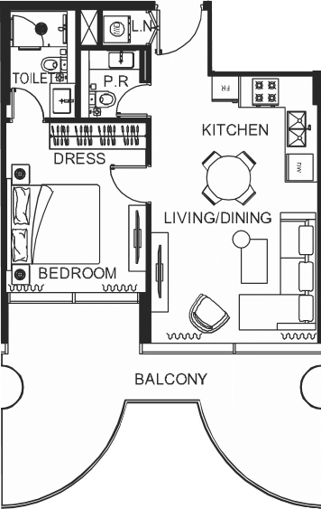 Floor plan, unit 2007
