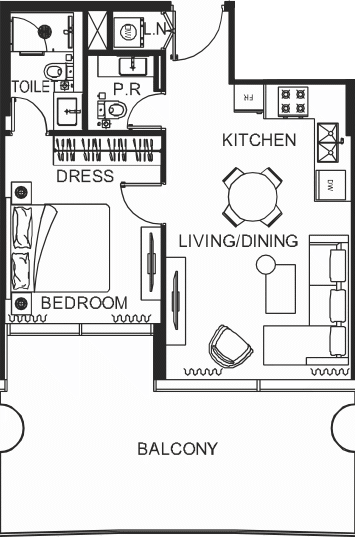 Floor plan, unit 2005