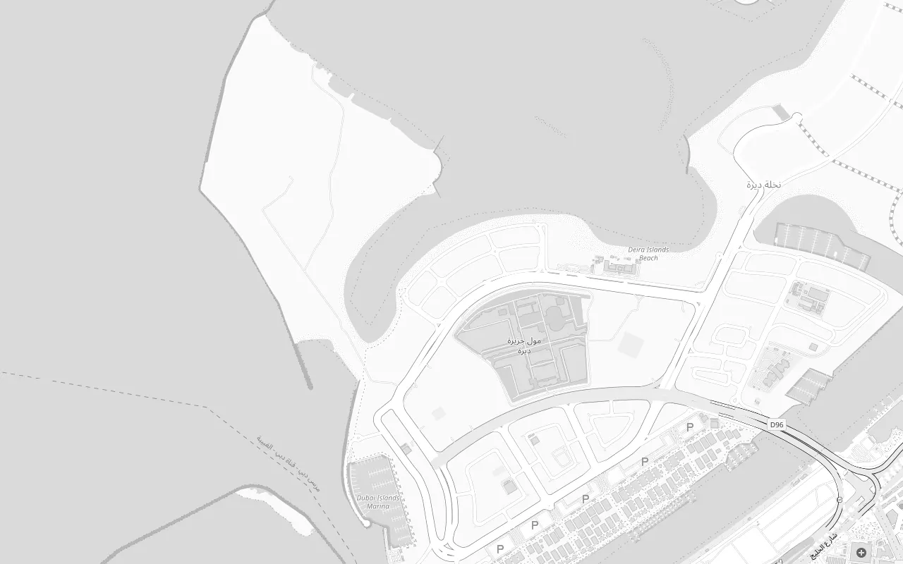 Map showing Villa del Brunello, Dubai Islands, Dubai