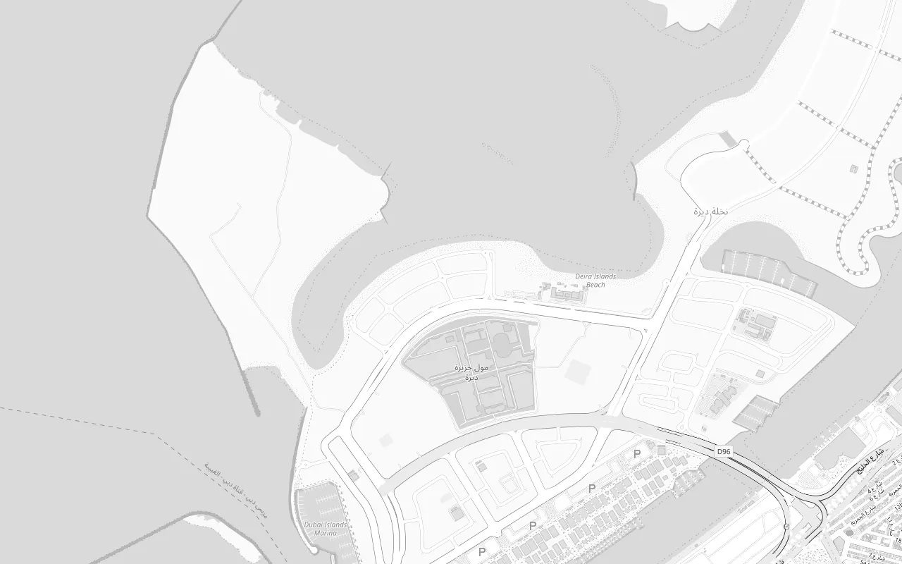 Map showing Villa del Divos, Dubai Islands, Front, Dubai
