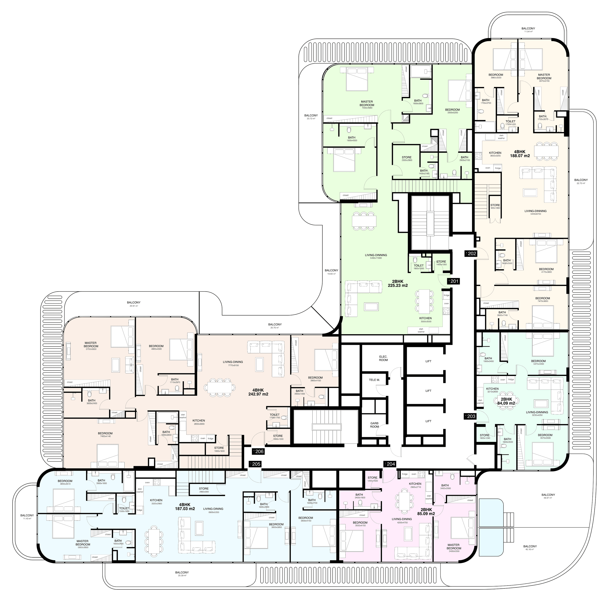 Villa del GAVI floor 13 plan